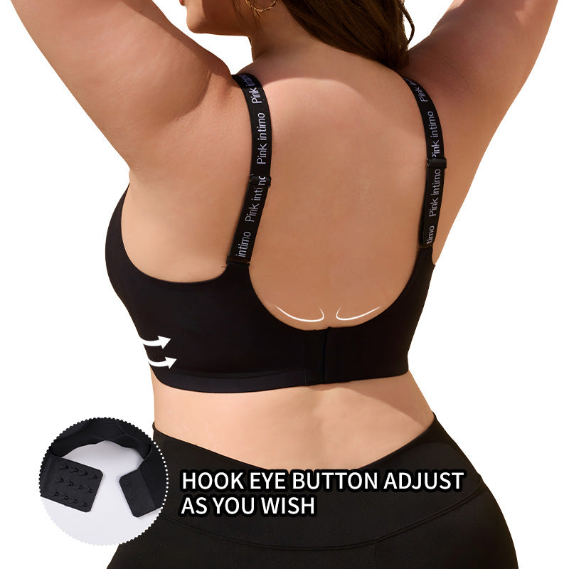 fat mm seamless plus sizeintimates women's anti-sagging plaid push-up big breasts to make small breasts look smaller plus size bra