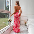 tk cross-border new arrival: ruffled backless tank dress - elegant evening gown