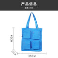 Handbag business document bag japanese style canvas a4 book bag multi-functional class large-capacity information tutoring bag
