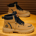 Boots men's spring 2025new arrivalabrasion resistant men's shoes workwear boots men's british style casual shoes rhubarb boots trendy shoes