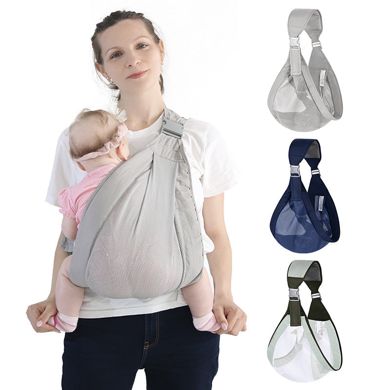 Baby outing multifunctional all year round back carrier children's gauze baby front carrier spring, summer, fall and winter handy gadget carrier