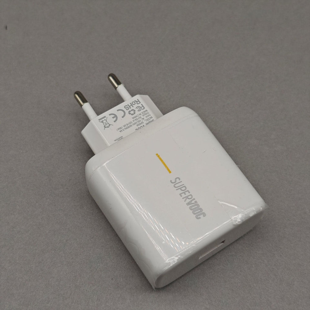 65w european standard super fast charging head suitable for reno5/findx4 mobile phone charging head 6a data cable usb charger