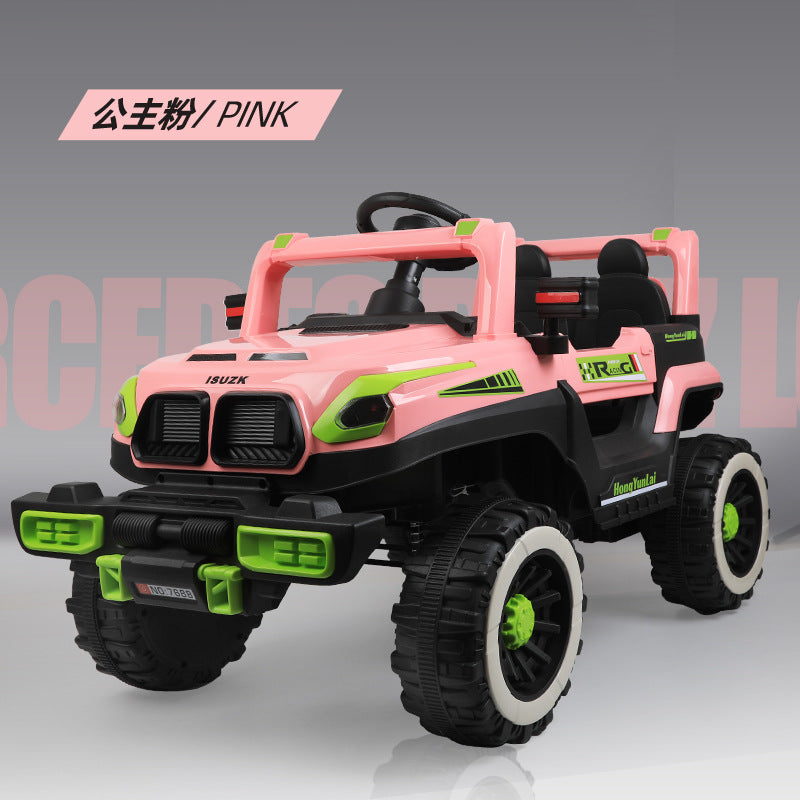 Popular children's electric toy car can seat charging four-wheel remote control car can carry baby electric four-wheel drive