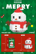 W1507-05 snowman red [color box] 194pcs