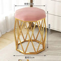 Pink velvet seat cushion