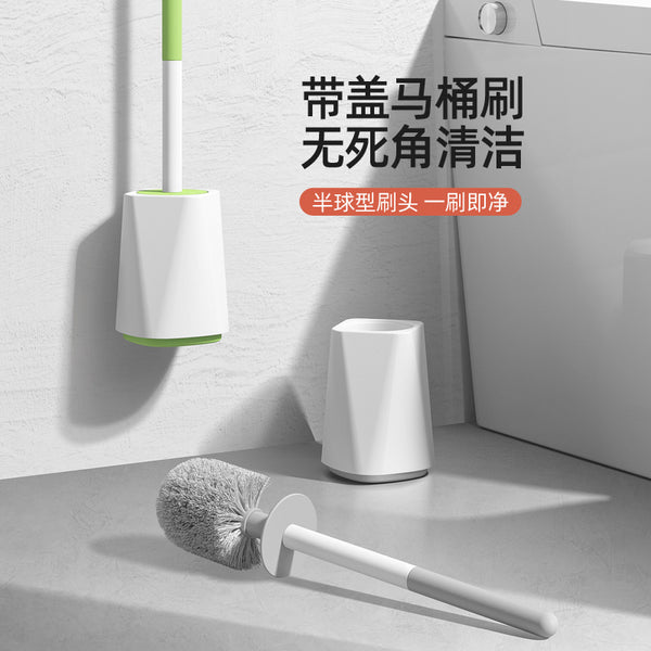 Wholesale No Dead Angle Household Long Handle Toilet Brush Toilet Cleaning Brush Soft Hair Toilet Cleaning Set Artifact