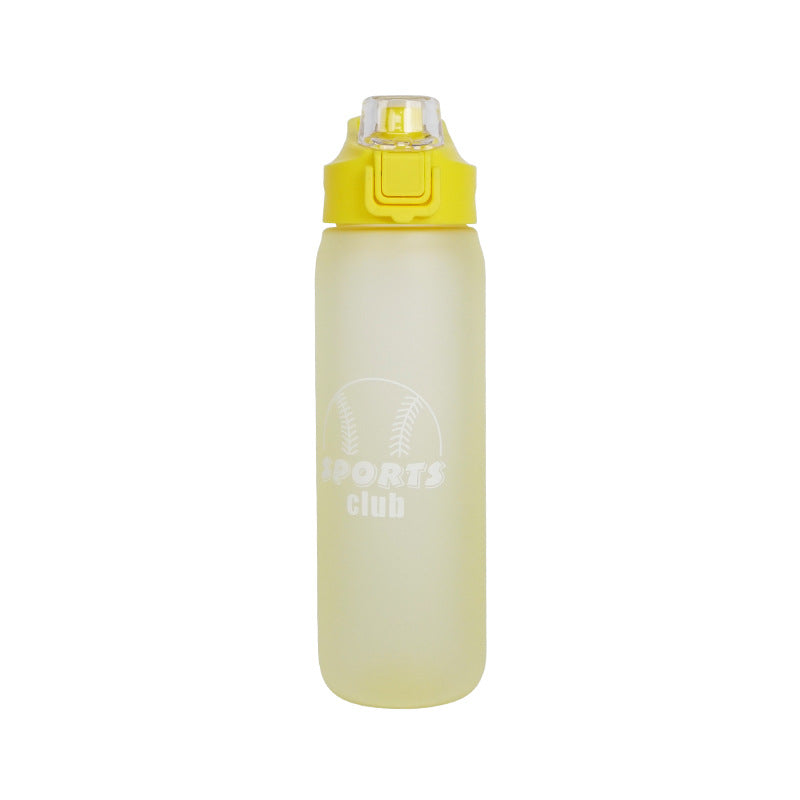 Outdoor sports water cup, food-grade, large-capacity, leak-proof, pop-up lid, fitness water bottle, good-looking, portable plastic cup for outings
