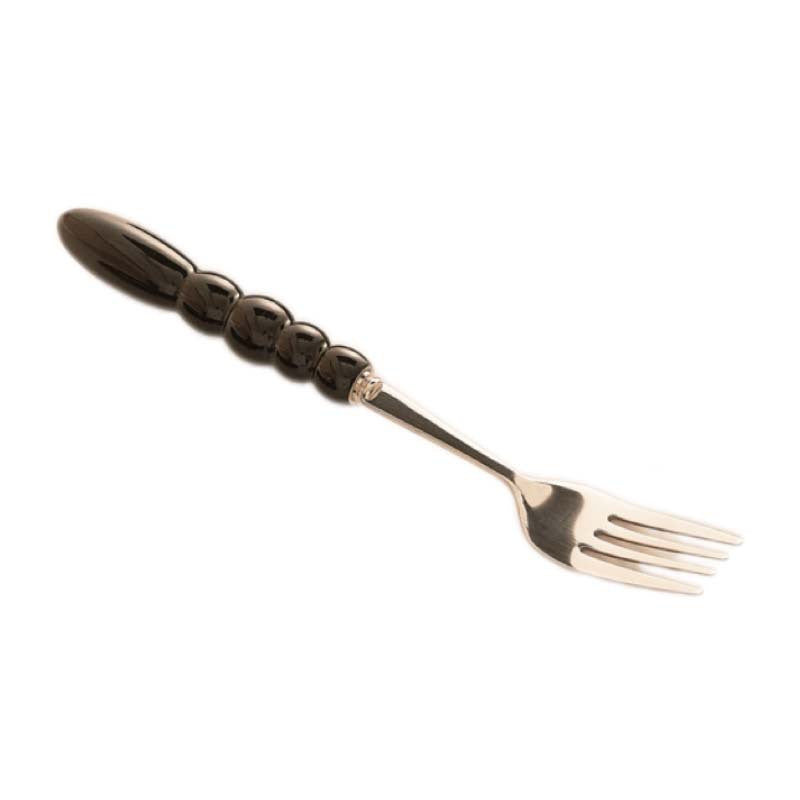 Creamy style 304 stainless steel cutlery set - includes knife, fork, and spoon with ceramic handles. high-style design, perfect for soups. suitable for kids and adults