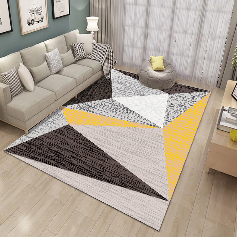 Personalized cross-border scandinavian bedroom for homeprinting living room carpet wholesale modern geometric sofa coffee table blanket bay window blanket