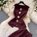 K-stylework clothing style stereo flower decoration vest high waistloose pantstwo-piece set female summervestslimming looksuit