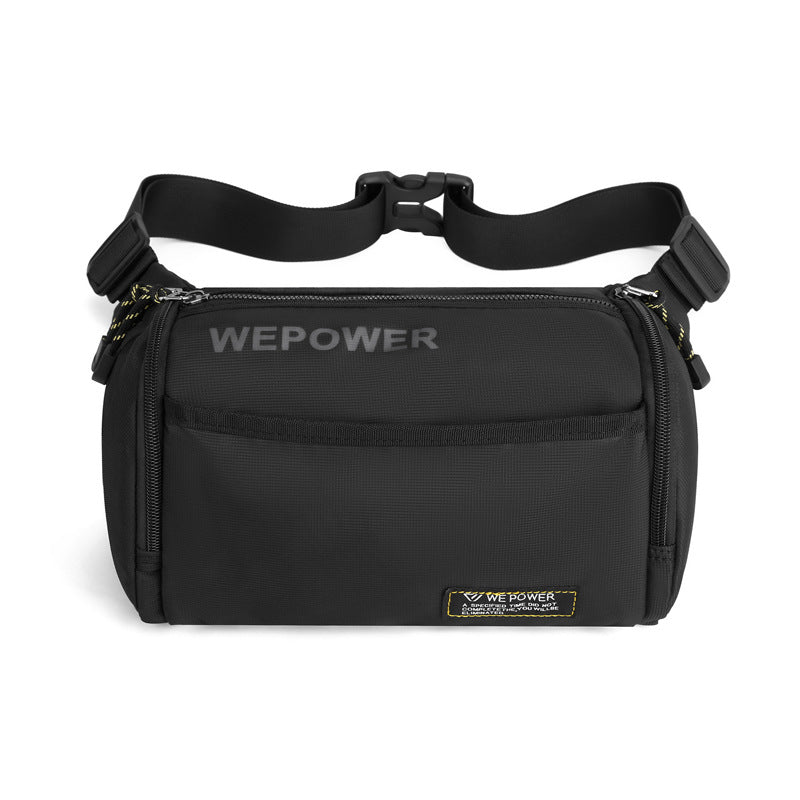 Cross-border new trendy men's breast bag large-capacity shoulder bag anti-splashing messenger bag casual outdoor sports fanny pack