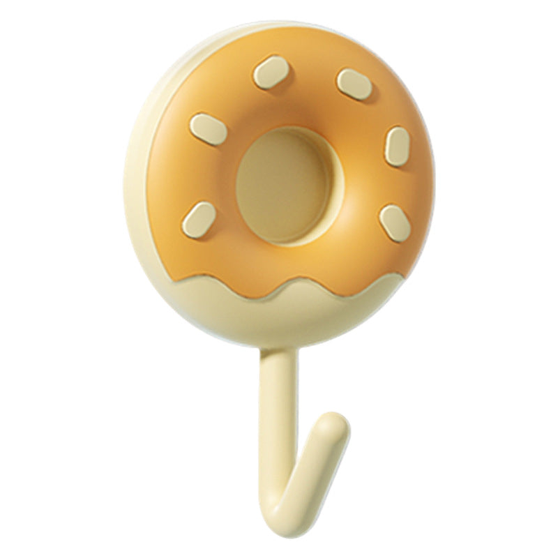 Hook without drilling, strong load-bearing kitchen and bathroom wall, traceless adhesive hook, entry door rear hanging sundries hook