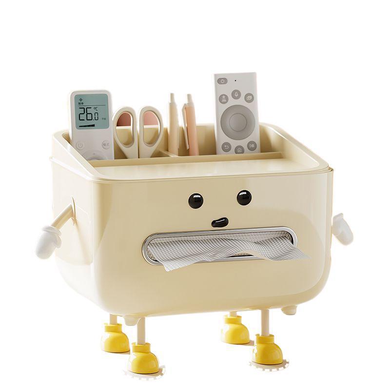 Desktop storage box tissue box cute creative DIY home living room coffee table desktop multi-functional storage box