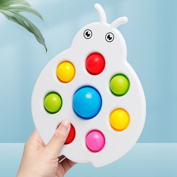 Cross-border export  toy finger bubble music decompression toy finger rodent exterminator pioneer extrusion toy set