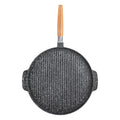 Factory direct supply for home aluminum non-stick round teppanyaki steak pizza stone frying pan baking dish
