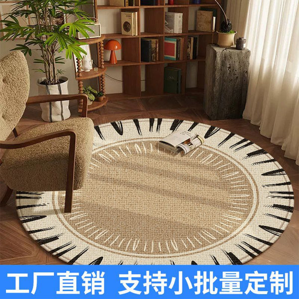 Source factory direct sales European round office carpet living room sofa coffee table blanket study rotating chair cushion rocking chair cushion