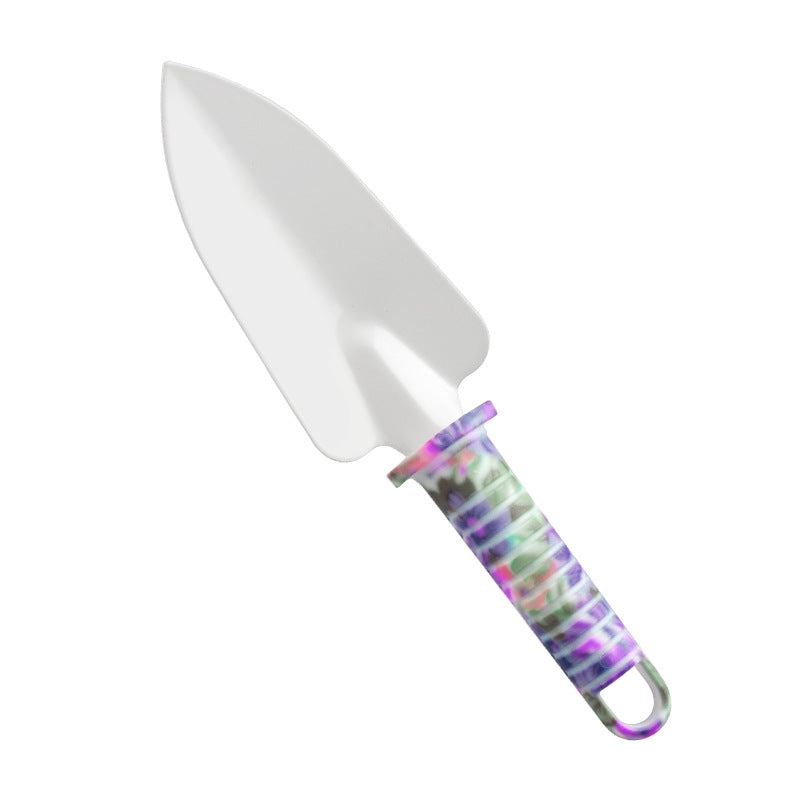 Purple Printed Garden Tools Ten-piece Garden Plastic Box Set Gardening Shovel Set Affordable Garden Tool Scissors