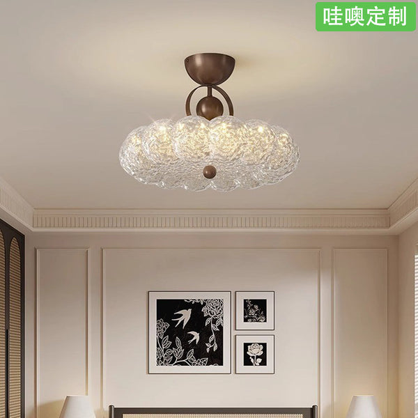 [Wow] Ceiling lamp antique lamps French light luxury high-end gold foil lamp study lamp new room lamp