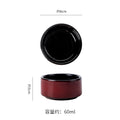 Seasoning dish japanese style dipping dish ketchup vinegar dish for home good-looking kiln turned small round dish snack dish stripes small dish