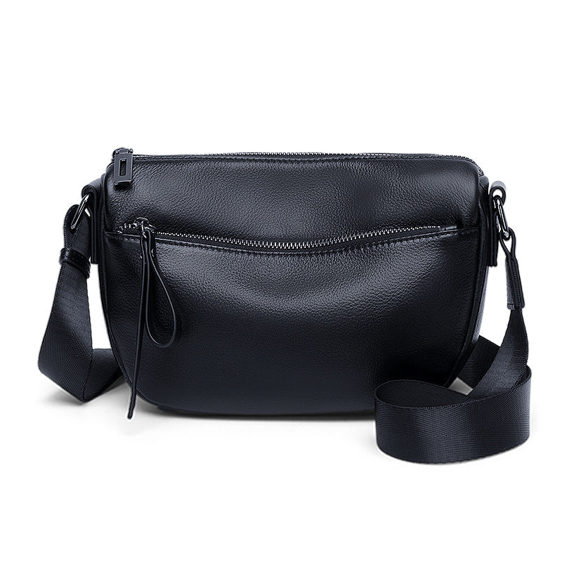 Fashion versatile women's shoulder bag 2025 new spring and summer casual lightweight nylon leather messenger mini
