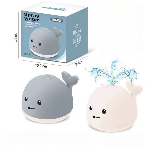 Cross-border export  electric induction spray whale bath toys children's indoor water toys baby bathroom