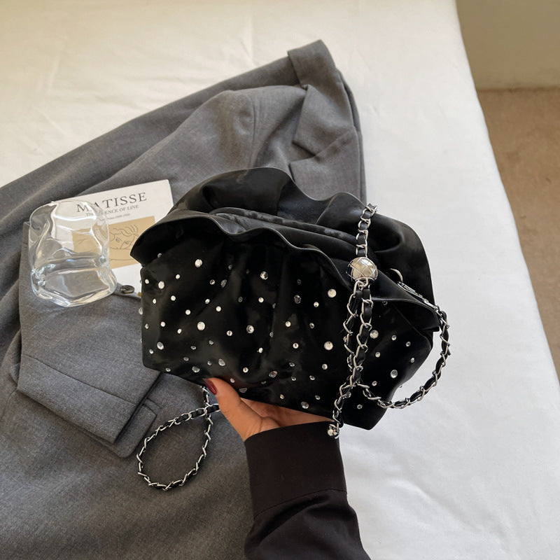 Cross-border premium texture portable bucket bag 2025 summer new niche shoulder bag trendy fashion commuter messenger bag