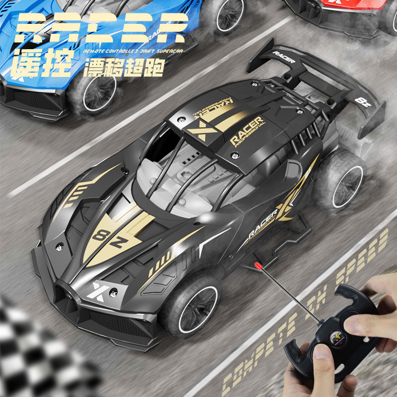 Wireless remote control toy car, kids' four-wheel drive car toy model, boy's simulation off-road sports car, racing car - wholesale