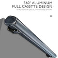 Export-grade electric retractable full box sun shade awning - manufacturer direct, with lights, for villas and courtyards