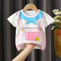 Short t-shirt - suspenders