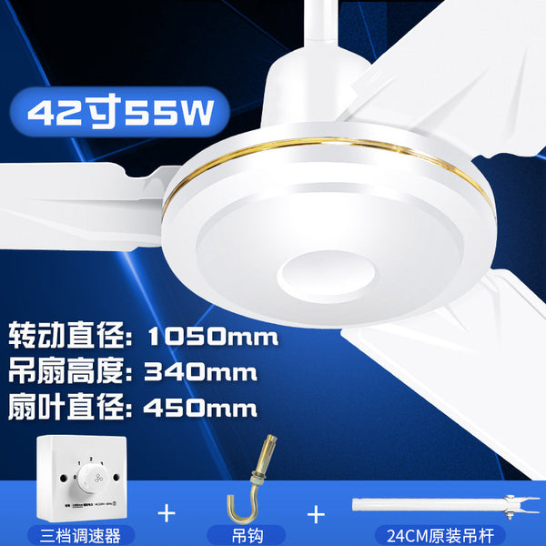 Wholesale 42 inch ceiling fan dormitory industrial ceiling fan school restaurant large ceiling fan 1050mm iron leaf ceiling fan manufacturer