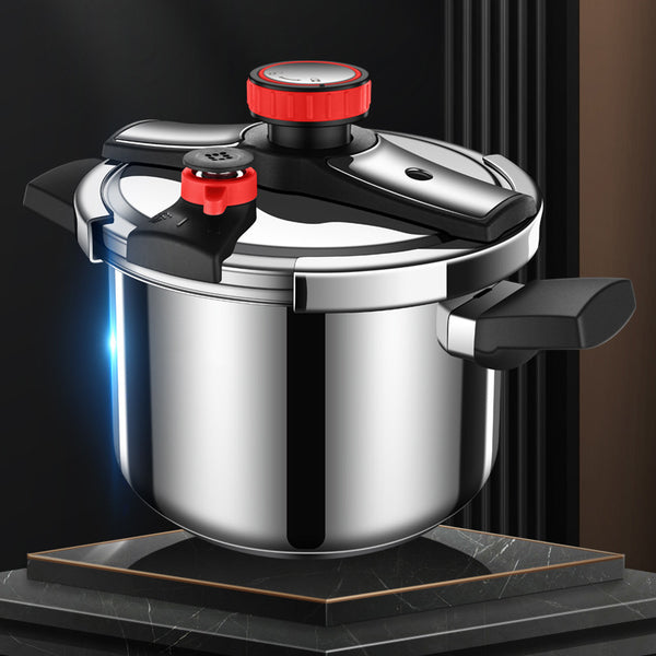 Pressure cooker, gas induction cooker rotary opening and closing pressure cooker, household 3-speed explosion-proof pressure relief stainless steel pressure cooker