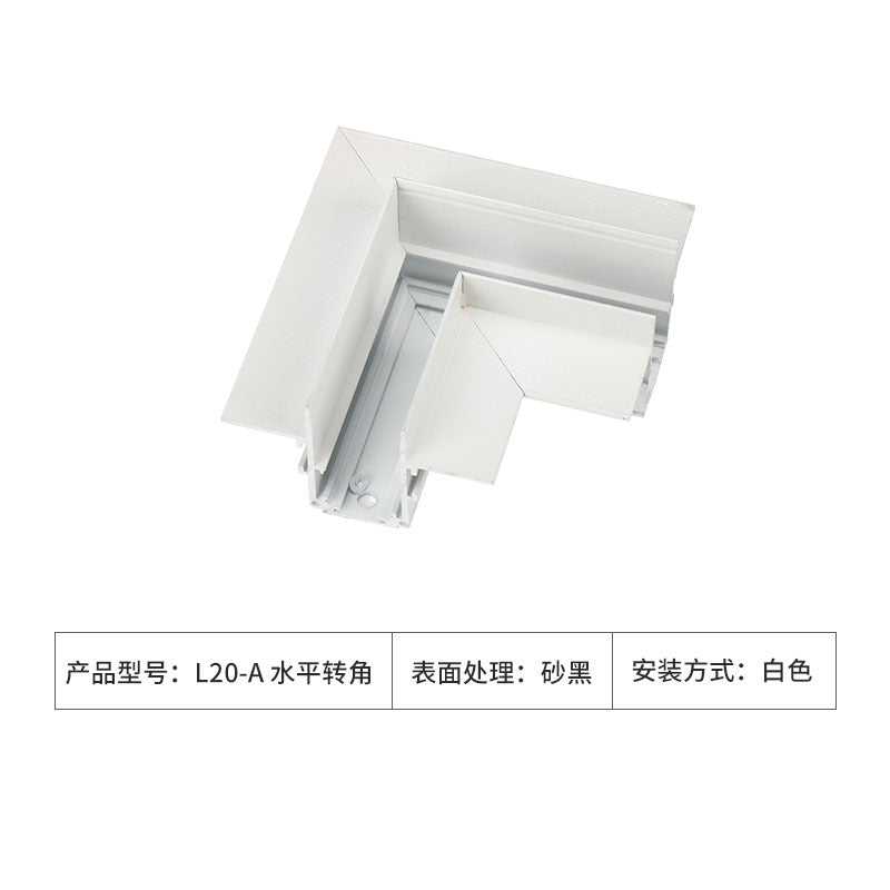 White Magnetic Track Light Surface Installation Embedded Frameless Living Room LED Spotlights Embedded Mainless Lighting Design