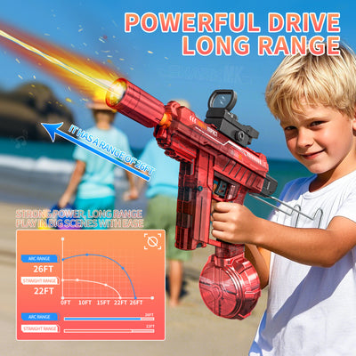 new uzi electric automatic water gun - kids' toy, uzi style, high capacity, boys' water blaster, summer toy