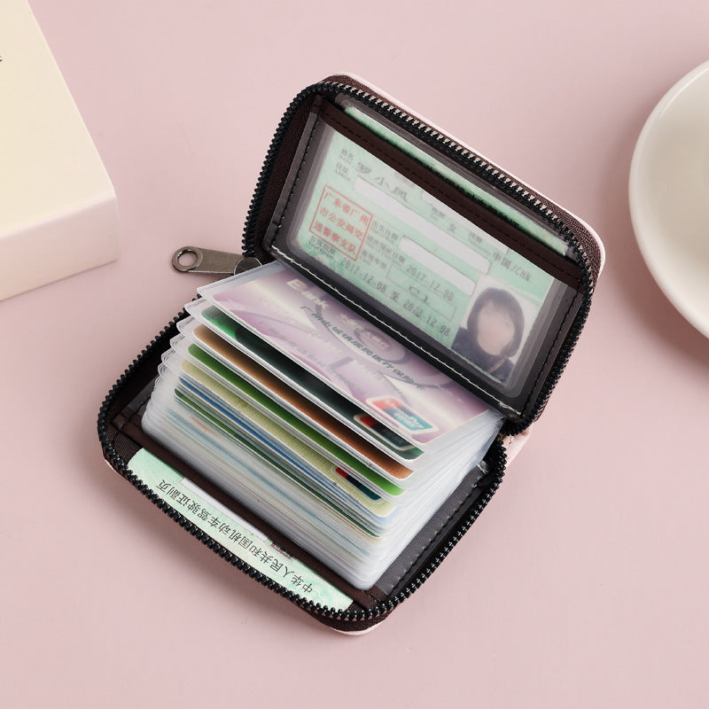 New organ card bag, female and male card bag, exquisite anti-degaussing multi-function, compact card holder, ID bag, wallet card holder.