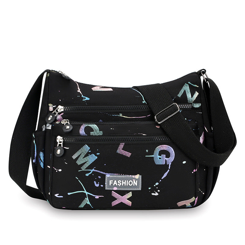 New multi-compartment shoulder bag Macaron mother bag light and casual large-capacity multi-functional messenger bag women's bag