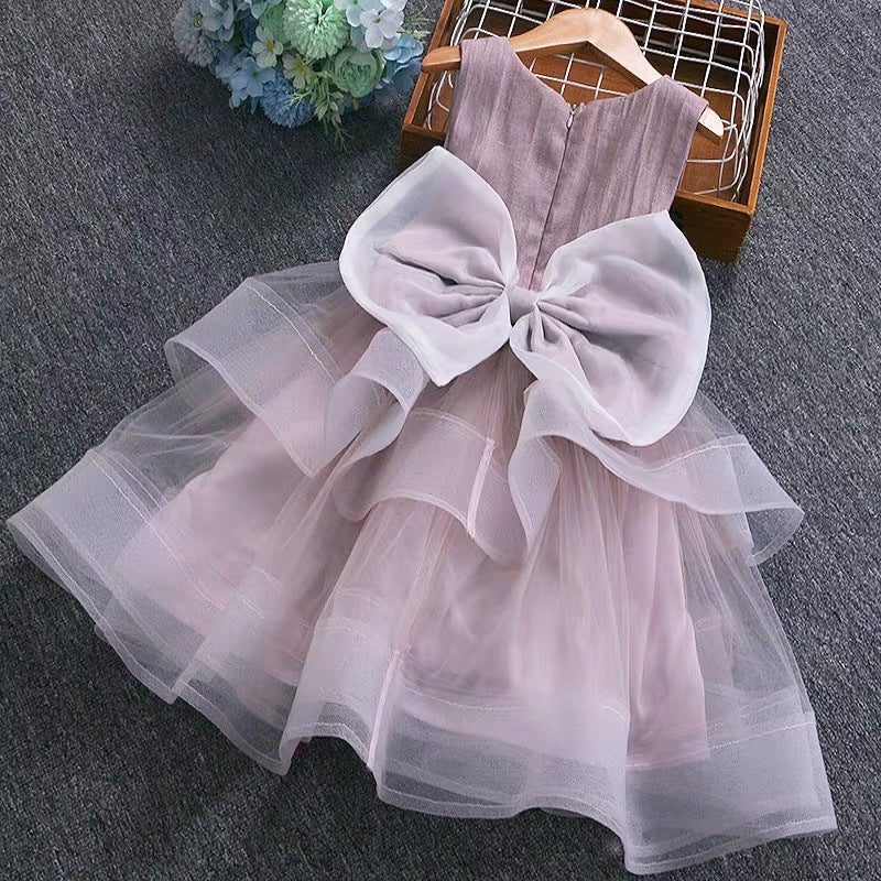Girls' summer dress  new collection: kids' mesh princess dress, sweet baby girl tulle dress, cute skirt