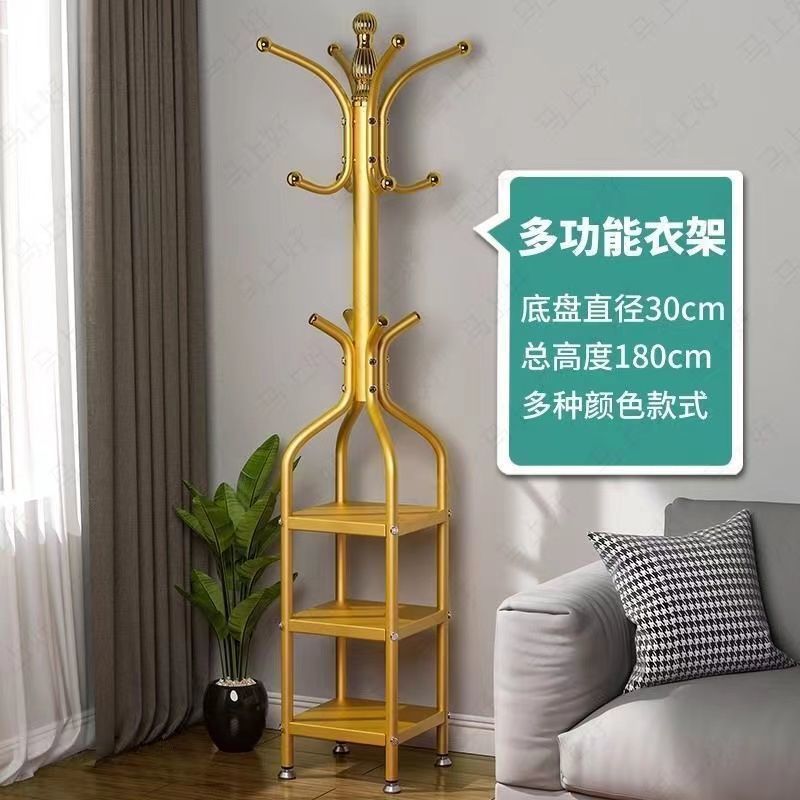 Popular coat rack floor-standing simple modern storage shelf clothes rack clothes rack entrance hall storage artifact