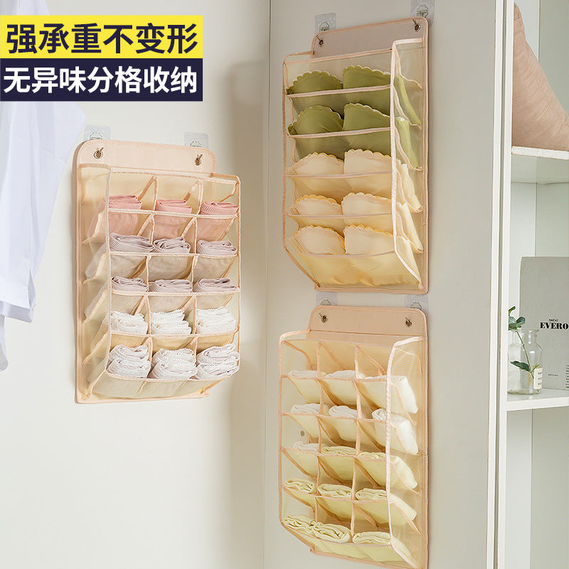 No punching wall-mounted fabric socks, bras, underwear storage bags, dormitory wardrobes, wall-mounted storage boxes, storage bags