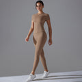 New solid color double-sided brushed fleece high-stretch breathable yoga set - women's running, fitness, and workout yoga outfit