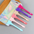 Manufacturer wholesale beauty mask digging mask brush tool mud mask facial spoon brush with double-headed silicone dual-purpose 6-pack