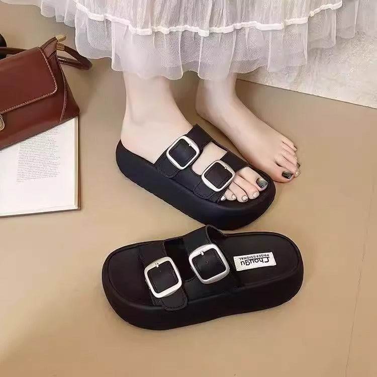 Thick soleplatform shoes sandals women's summeroutwearfashioncasual sandals 2026new arrivaleasiest for matchpopularheight increasing slippers