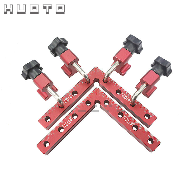HUOTO woodworking right angle positioning sleeve 90 degree right angle ruler, woodworking puzzle fixing clip 90 degree right angle positioning ruler