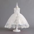 Ready-to-ship new trailing children's gown lace-trimmed princess dress girls' piano performance dress kids dress