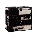 Medieval style furniture american cowhide entrance cabinet retro leather suitcase coffee table b&b cigar bar storage storage chest