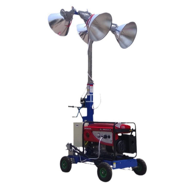 Mobile lighting vehicle, night construction lighting lighthouse for mine construction flood relief road project maintenance