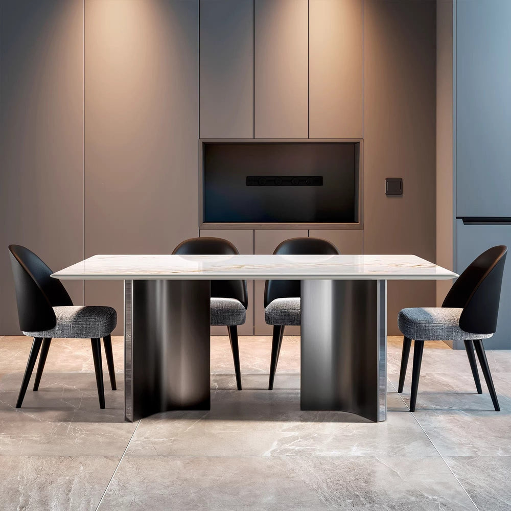 Natural marble dining table normcore jade office rock slab italian normcore dining table rectangular italian accessible luxury white jade
