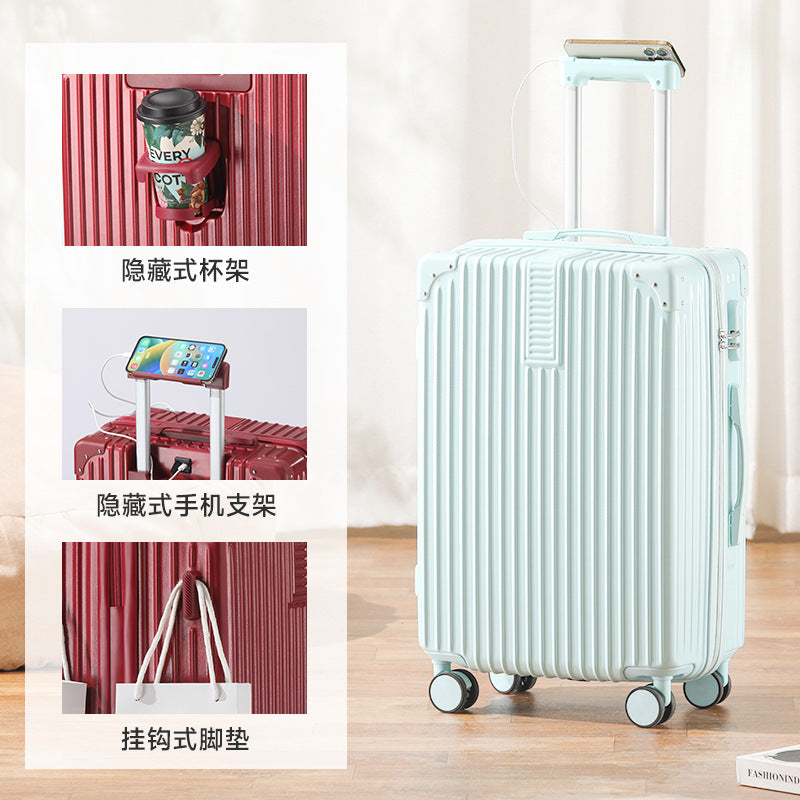 New multi-functional child and mother suitcase large-capacity men's and women's trolley case wear-resistant universal wheel suitcase password case