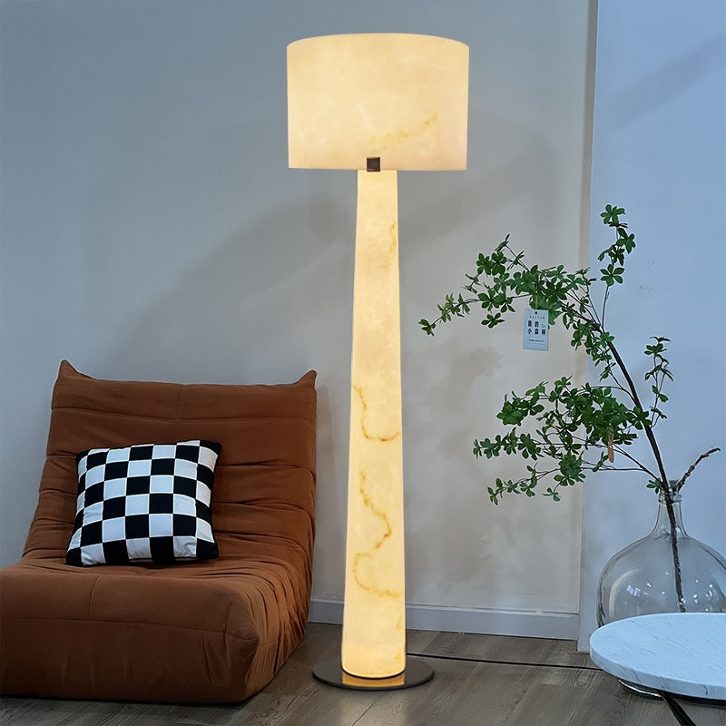 Artificial marble resin floor lamp - decorative statement piece for home, living room, sofa side, tv cabinet, and new home celebrations
