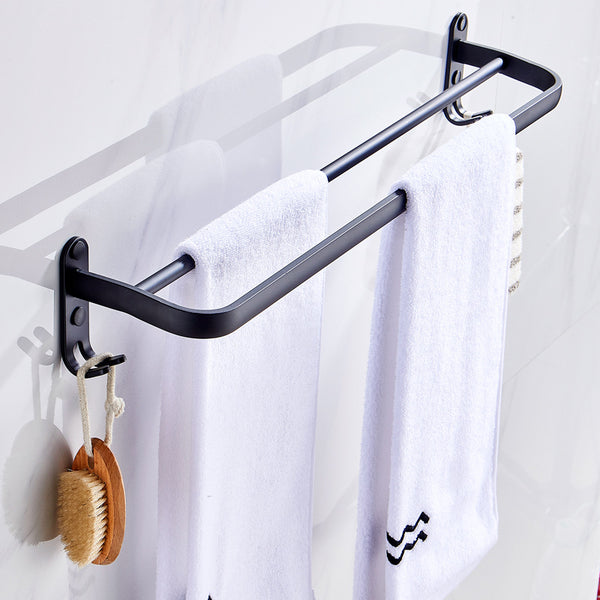 No punching towel rack toilet bathroom hanger single bar towel bar toilet bathroom wall hanging bath towel rack