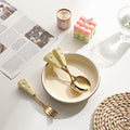 New arrivalins style cheese knife, fork and spoon oven mitts ceramic handle stainless steel fork and spoon kids creative steak knife wholesale